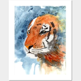 Tiger Power Portrait Posters and Art